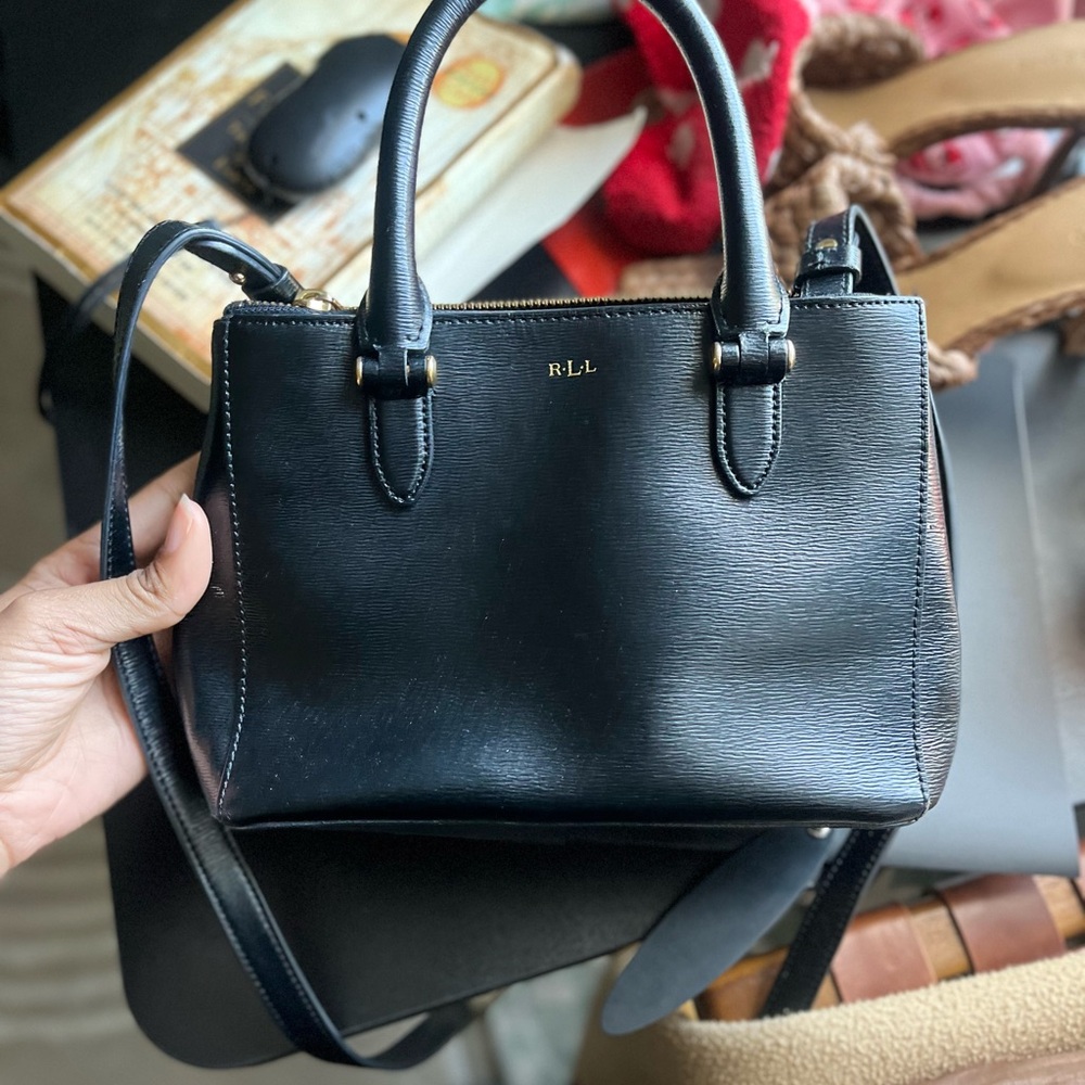 Black Leather Handbag